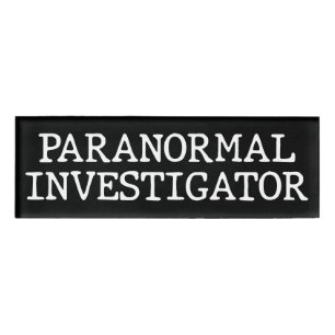 Badge D'identification Recherche paranormale sur les fantômes PVP