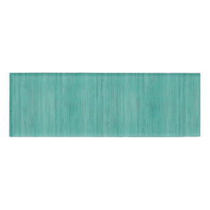 Badge D'identification Regard du bois en bambou bleu vert de grain