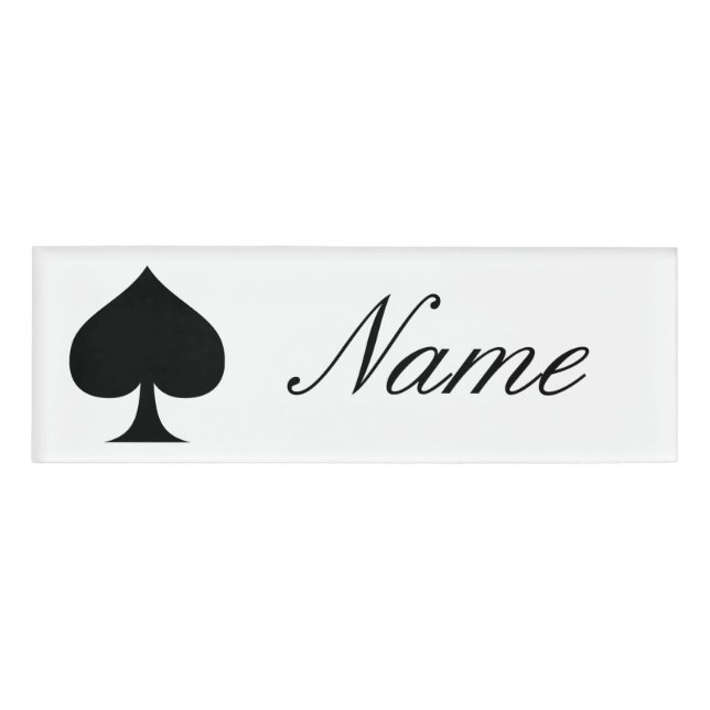 Badge D'identification Reine noire de pique Black Thunder_Cove (Devant)