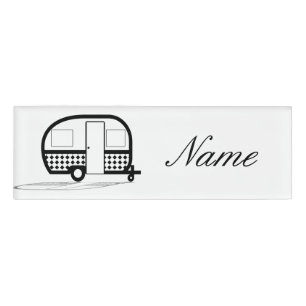 Badge D'identification Remorque classique Caravan Thunder_Cove