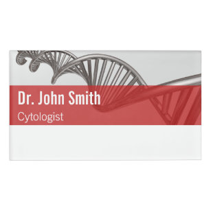 Badge D'identification Réseau ADN de sciences Médicales professionnelles