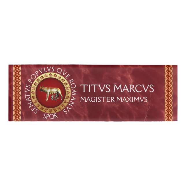 Badge D'identification Romain (Devant)