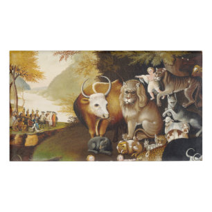 Badge D'identification Royaume pacifique Biche animal classique