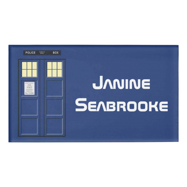 Badge D'identification Royaume-Uni - Blue Police Public Call Box 1 (Devant)