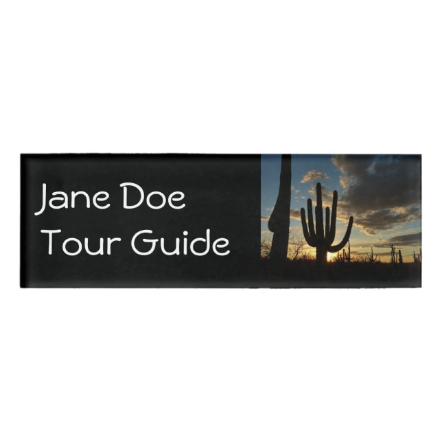 Badge D'identification Saguaro Sunset II Arizona (Devant)