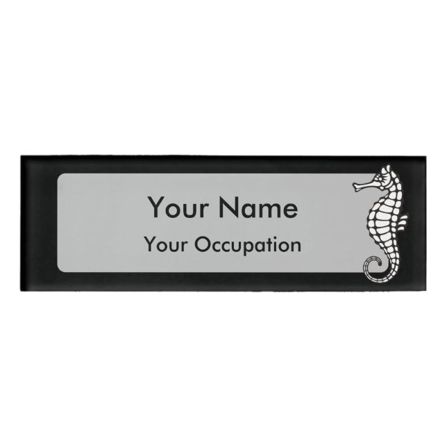 Badge D'identification Seahorse White (Devant)