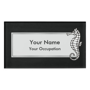 Badge D'identification Seahorse White