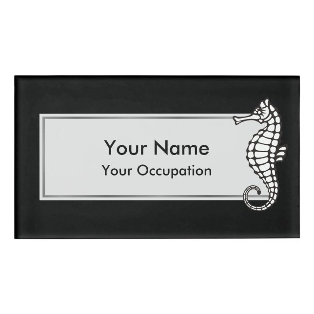 Badge D'identification Seahorse White (Devant)
