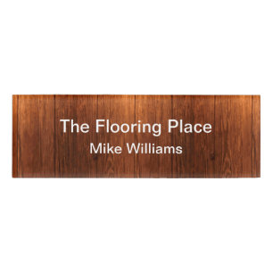 Badge D'identification Service De Planchers Ou De Charpentier