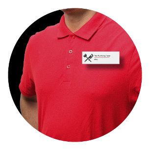 Badge D'identification Services de plomberie simple Nom du personnel Insi