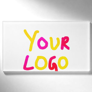 Badge D'identification simple et minimal ajoutez votre logo/votre design 