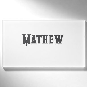 Badge D'identification simple lettre initiale monogramme ajouter votre no