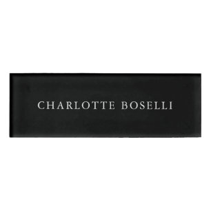 Badge D'identification Simple minimaliste élégant classique professionnel