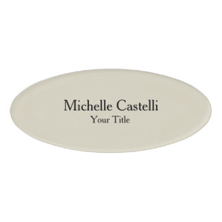 Badge D'identification Simple Plaine simple créative et durable