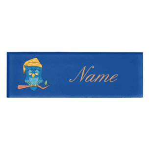 Badge D'identification Sleepy Owl Thunder_Cove