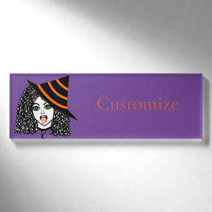 Badge D'identification Sorcière à poils croustillants Thunder_Cove