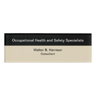 Badge D'identification Spécialiste de la santé et de la sécurité au t