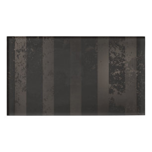 Badge D'identification Steampunk striped brown background