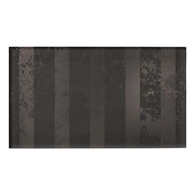 Badge D'identification Steampunk striped brown background (Devant)