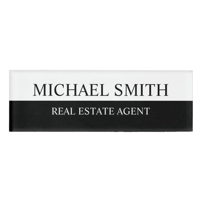Badge D'identification Tag de nom personnalisé professionnel (Devant)