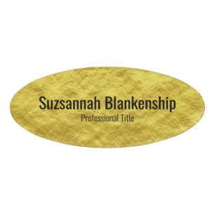 Badge D'identification Tag du Modèle Faux Gold Professional