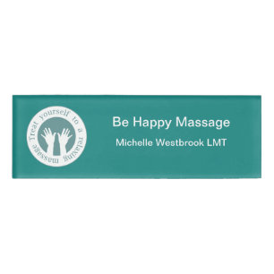 Badge D'identification Tag du nom du thérapeute de massage de beauté