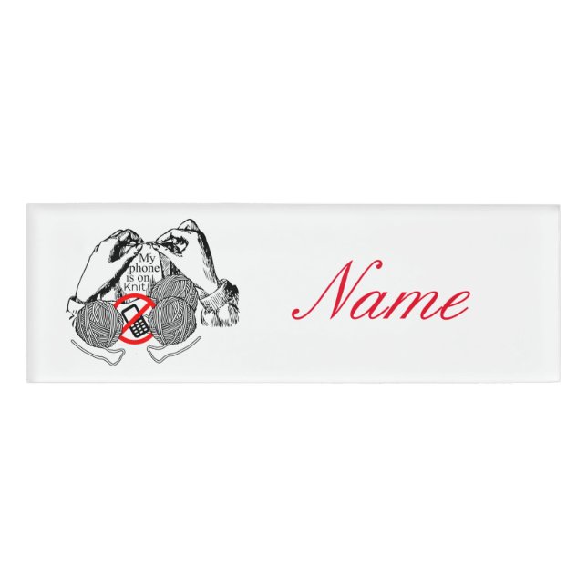Badge D'identification Téléphone est sur Tricot Thunder_Cove (Devant)