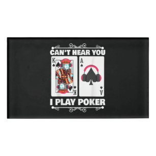 Badge D'identification Texas Holdem Poker Ne Peut Pas Vous Entendre Je Jo