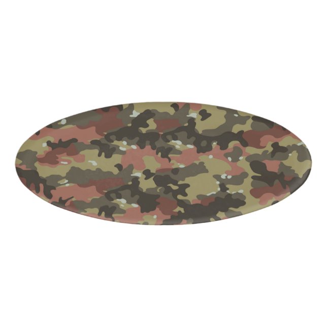 Badge D'identification Texture Camo Brown (Devant)