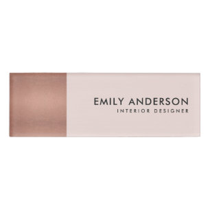 BADGE D'IDENTIFICATION TEXTURE MODERNE DOUCE ROSE ROSE ROSE ROSE ROSE GOL