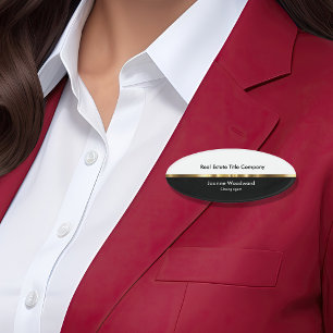 Badge D'identification Thème chic d'immobiliers