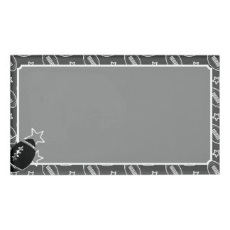 Badge D'identification Thème de football (gris et noir)