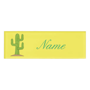 Badge D'identification Tonnerre de Cactus du Saguaro