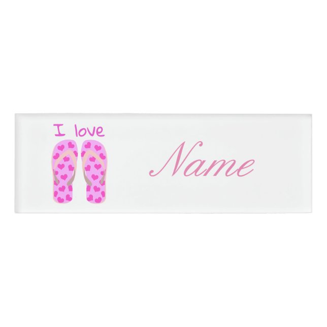Badge D'identification Tonnerre rose-tongs Thunder_Cove (Devant)