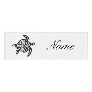 Badge D'identification Tortue de style tribal Thunder_Cove
