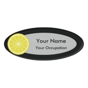 Badge D'identification Tranche de citron
