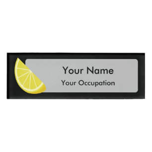 Badge D'identification Tranche de citron