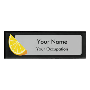 Badge D'identification tranche orange
