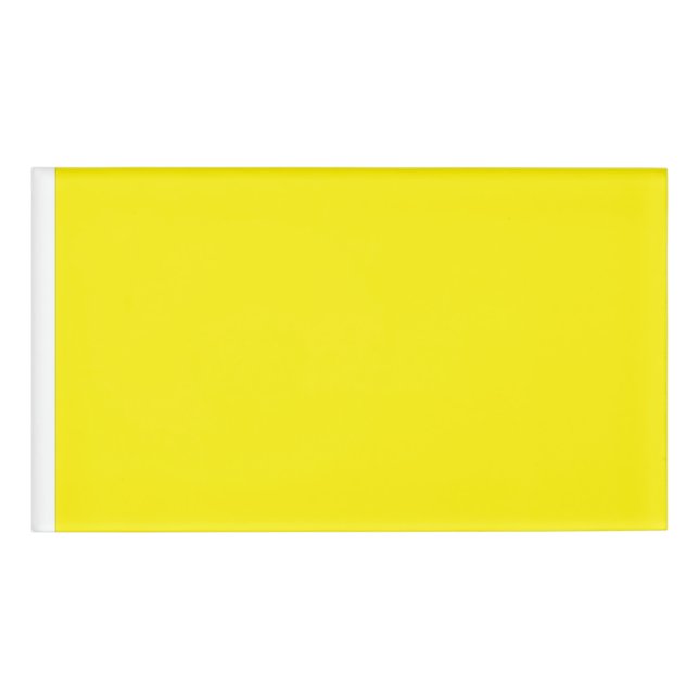 Badge D'identification un arrière - plan jaune avec une bordure noire (Devant)