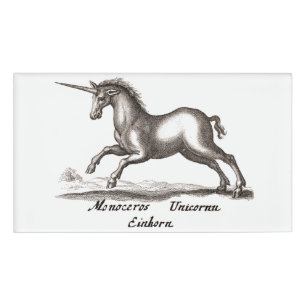 Badge D'identification Unicorn Classic Running Magic Woodland Créature