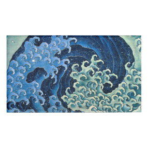 Badge D'identification Vague féminine de Hokusai Océan Vintage