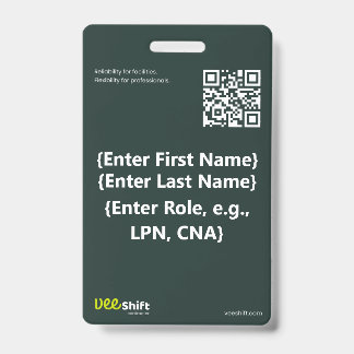 Badge d'identification VeeShift