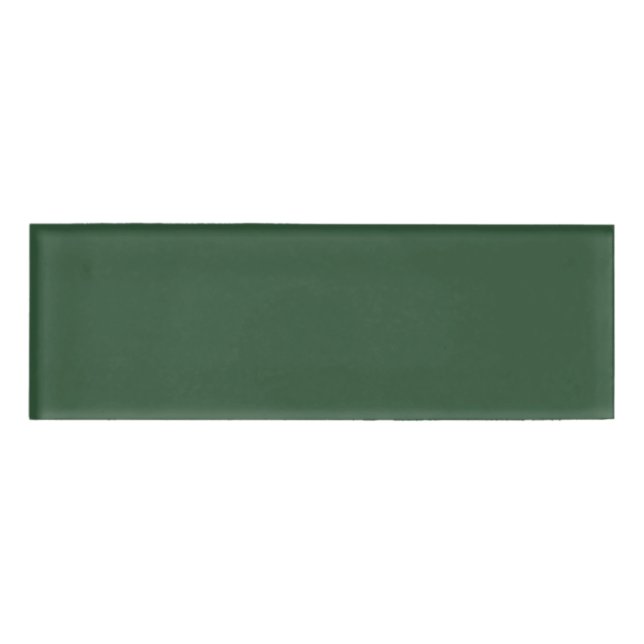 Badge D'identification Vert émeraude foncé uni (Devant)