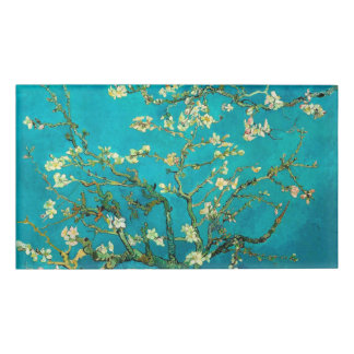 Badge D'identification Vincent Van Gogh Blossoming Almond Tree Floral Art