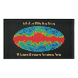 Badge D'identification Voile Galaxy Voie Lactée sur l'univers WMAP