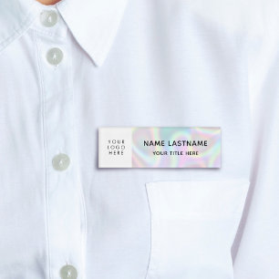 Badge D'identification Votre Logo Faux titre de l'aimant holographique