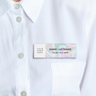Badge D'identification Votre Logo Faux titre de l'aimant holographique