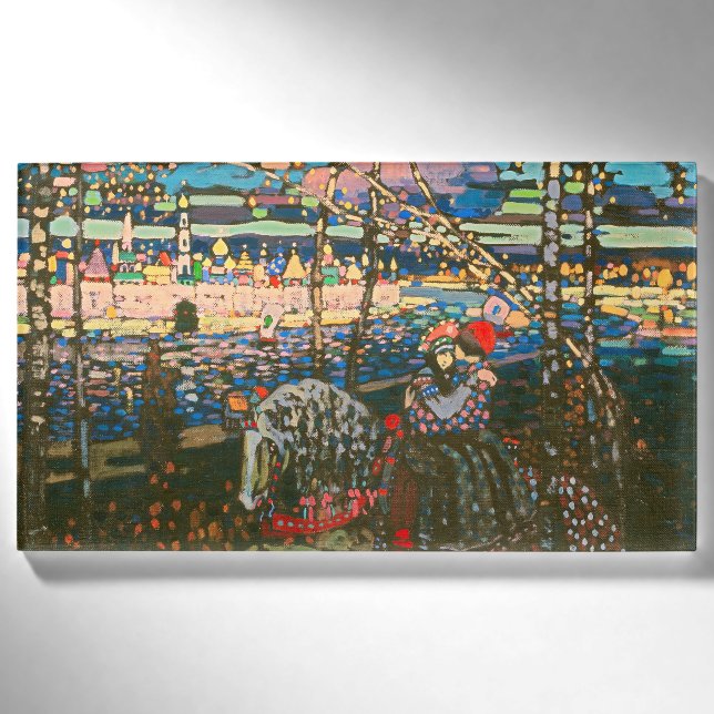 Badge D'identification Wassily Kandinsky Le Couple à Cheval Art Russe (Devant)