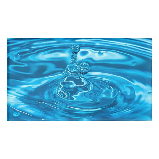 Badge D'identification Water Background - Blue (Devant)