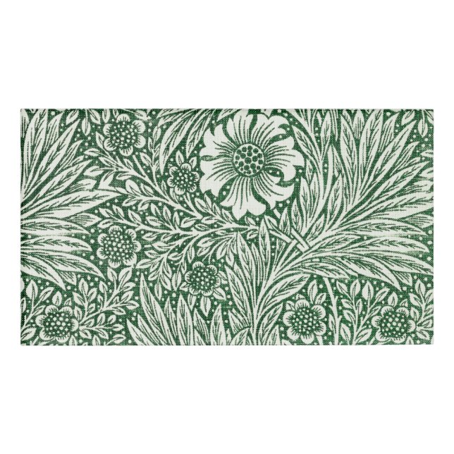 Badge D'identification william morris marigold vert floral fleur (Devant)